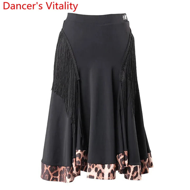 

Latin Dance Practice Clothes Women Color Blocking Pleated Skirt Professional Samba Tango Cha Cha Salsa Dancing Training Outfits