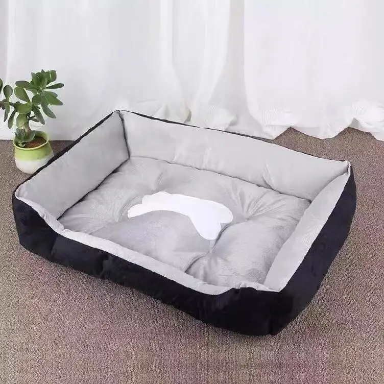 

Bone Pet-cama de lino clido para gatos, para perros pequeos, medianos y grandes, lavables suaves, de algodn