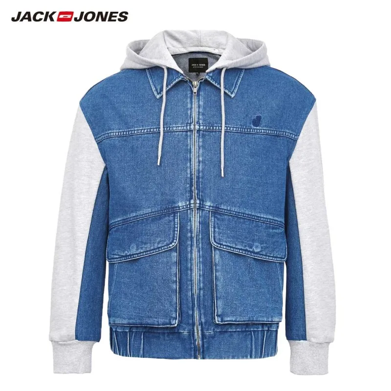Куртка JackJones мужская с капюшоном хлопок деним рубашка уличная одежда 219357506 |