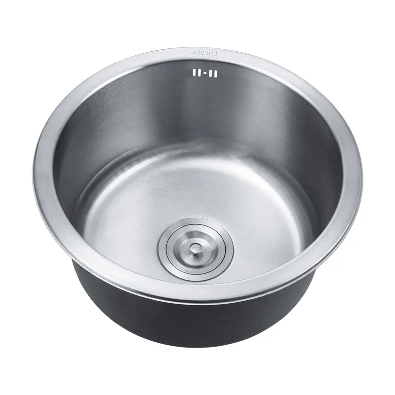 

ITAS9942 304 stainless steel round brushed single bowl mini thicken without faucet kitchen sink
