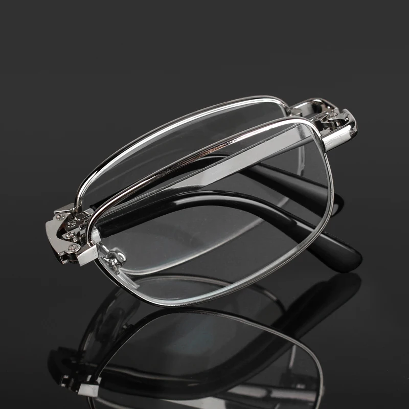 

New women men Folding Metal Reading Glasses anti-fatigue comfortable high definition glasses +1.00 1.50 2.00 2.50 3.00 3.50 4.00