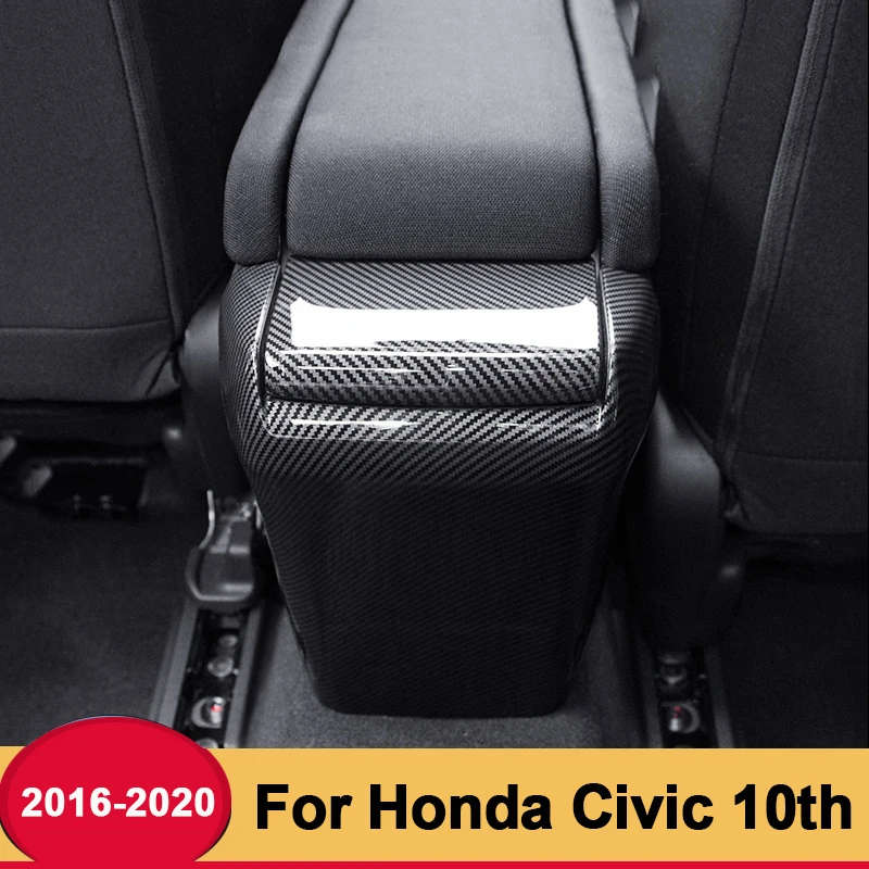 

In-car anti-kick board central armrest box protective interior decoration modification For Honda Civic 10th 2016 2017 2019 2020