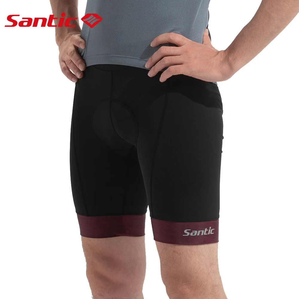 

Мужские велосипедные шорты Santic, дышащие светоотражающие шорты с 4D подкладкой для горных велосипедов, одежда для велосипеда, быстросохнущие штаны для верховой езды, Азиатские размеры