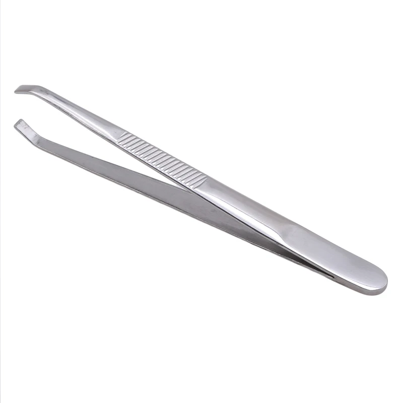 

2021 Eyebrow Tweezer Stainless Steel Slant Tip Eyes Tweezer Clip For Face Hair Removal Make Up Tools Pince