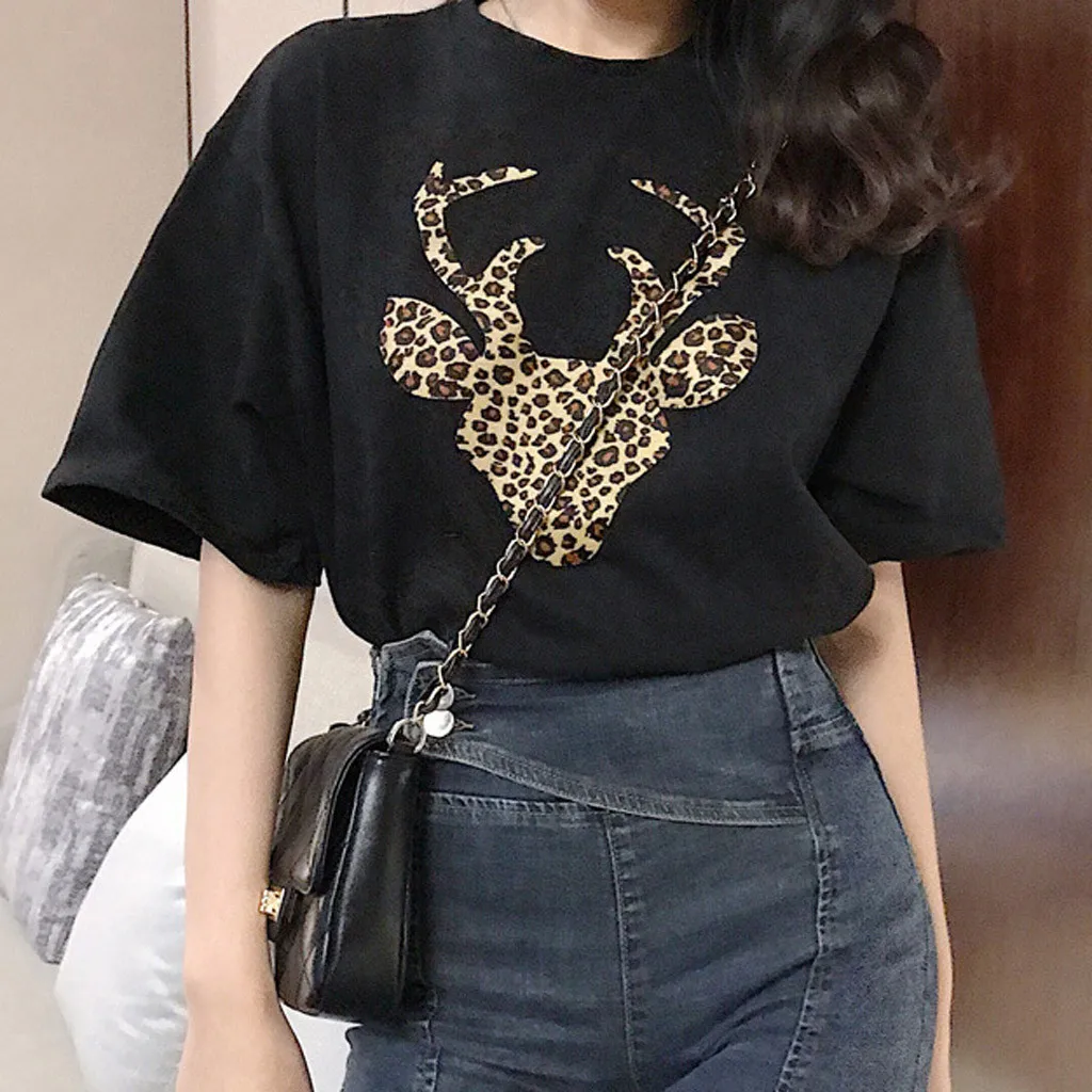 Модное женское из молочного шелка с персонажами мультфильмов на каждый день