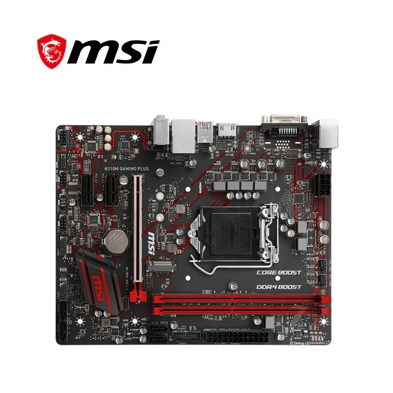 Новинка для материнской платы MSI H310M GAMING PLUS Socket LGA 1151 DDR4 Intel оригинальная