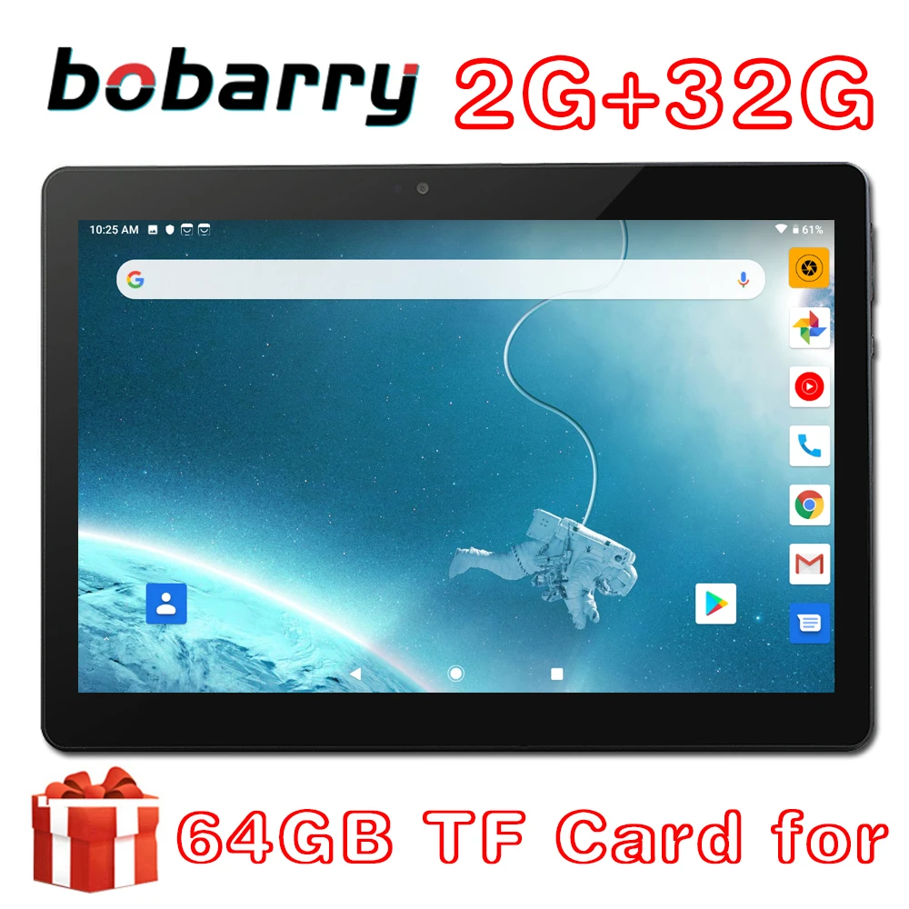 Планшет с 10 1 дюймовым дисплеем четырёхъядерным процессором MT6580 ОЗУ 2 Гб ПЗУ 32 ГБ