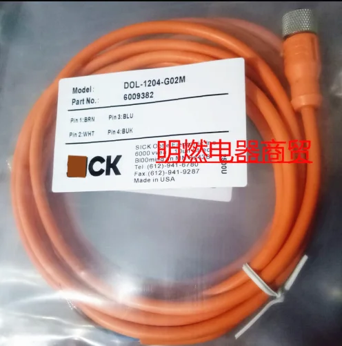 DOL-1204-G02M четырёхконтактный прямой кабель, 100% новый и оригинальный фотокабель 6009383