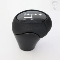 auto car gear shift knob head lever black pu leather for smart fortwo 450 451 for smart for city coupe 450 1998 2004