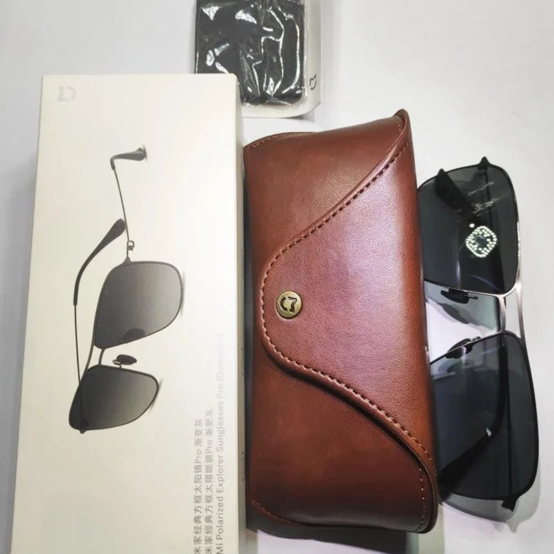 original xiaomi mijia classic square sunglasses selfrepairing tac polarizing lense no scew sunglasses 6 layer polarizing film free global shipping