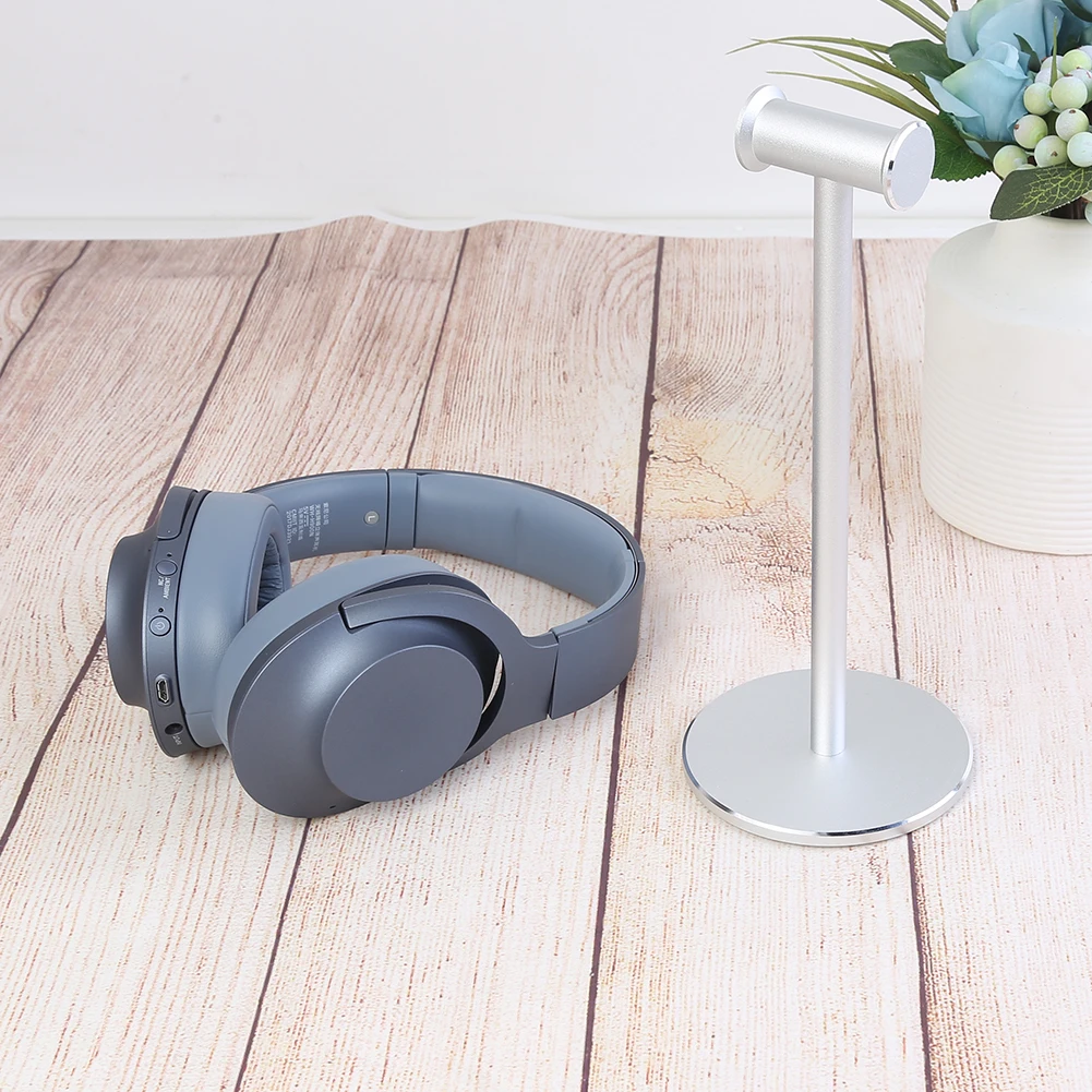 

Portable Aluminum Alloy Headphone Desktop Stand Hanger Head Mounted Hook Durable Non-slip Earphones Display Holder Accessories
