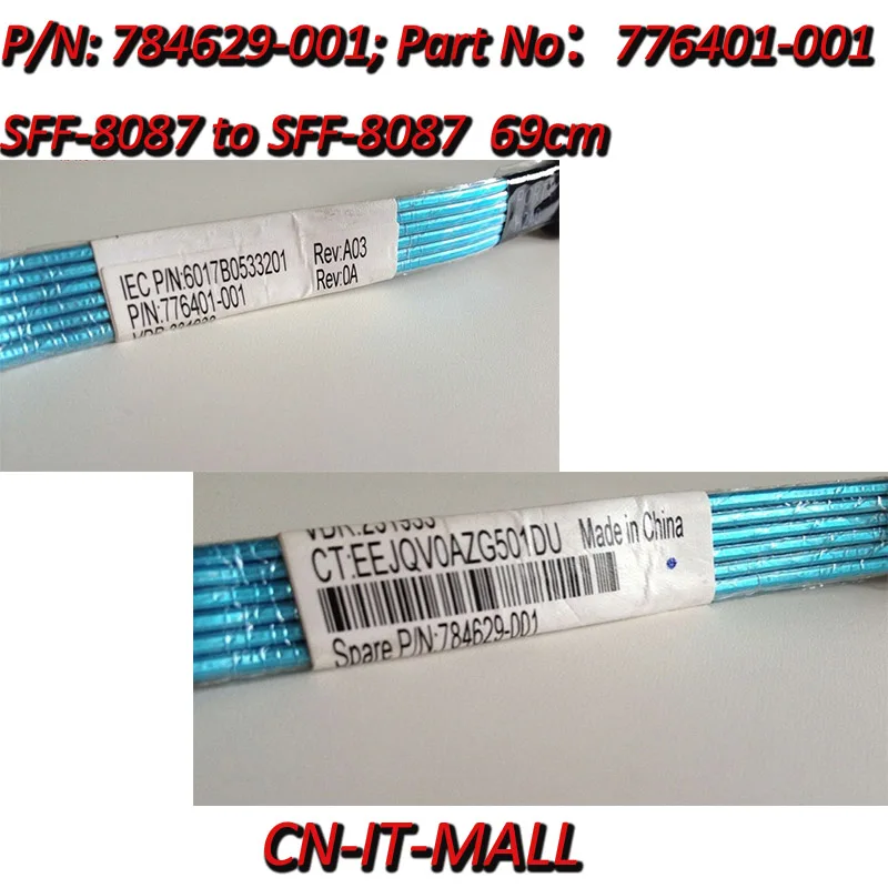

New Mini SAS Cable SFF-8087 to SFF-8087 for DL380 G9 784629-001 776401-001 69cm R0077