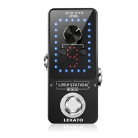 lekato looper guitar pedal guitarra loop electric guitar effect pedal unlimited overdubs guitar parts9 loops 40 minutes