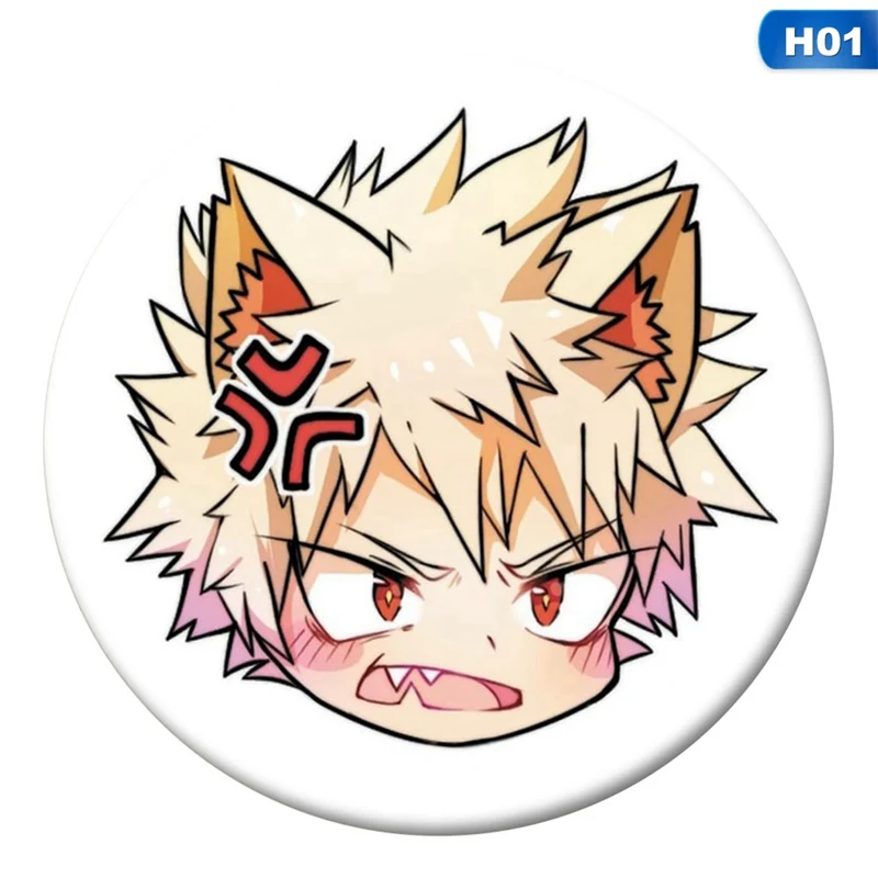 

Cute Anime My Hero AcademiaBadge Brooch Pins For Clothes Bag Backpacks Decorations