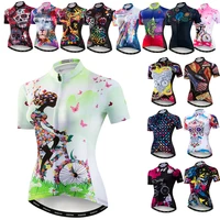 weimostar cycling jersey women pro team bicycle shirts summer mountain bike clothes quick dry cycle wear clothes maillot skull