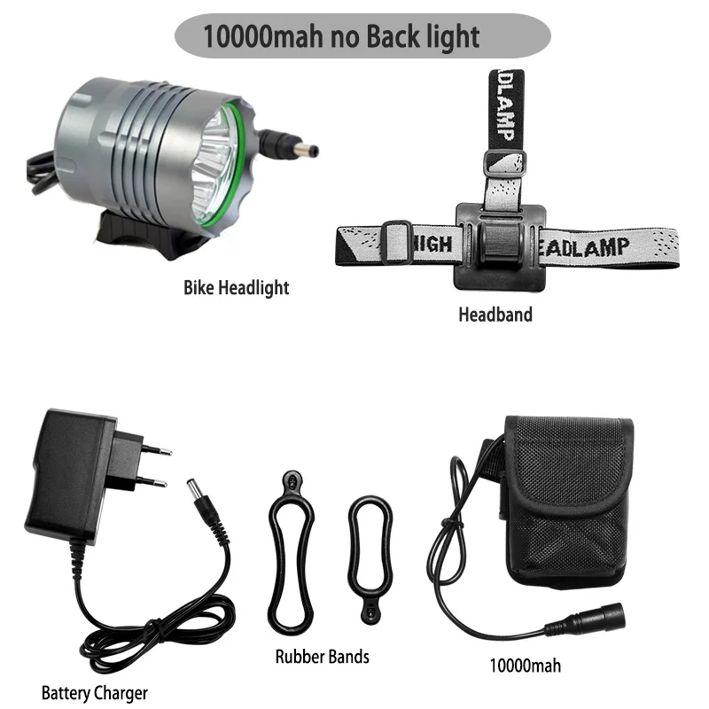 4LED 10000mah Cycloving брендовые высококачественные одноцветные светодиодный велосипедный светильник велосипед светодиодный головной светильник фары Алюминий из водонепроницаемого материала - Цвет: 4LED 10000mah