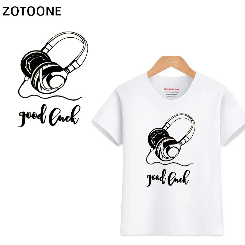 ZOTOONE черно белая гарнитура накладные джинсы утюжок для передачи одежды футболки