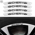 4 шт., автомобильные наклейки из углеродного волокна на ступицу колеса Chery Tiggo 2 3 7 8 5X IQ QQ Fulwin Face Arrizo 5