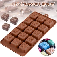 124pc 3d silicone mold christmas gift box present mould soap wax melt chocolate 2021 new hot sale