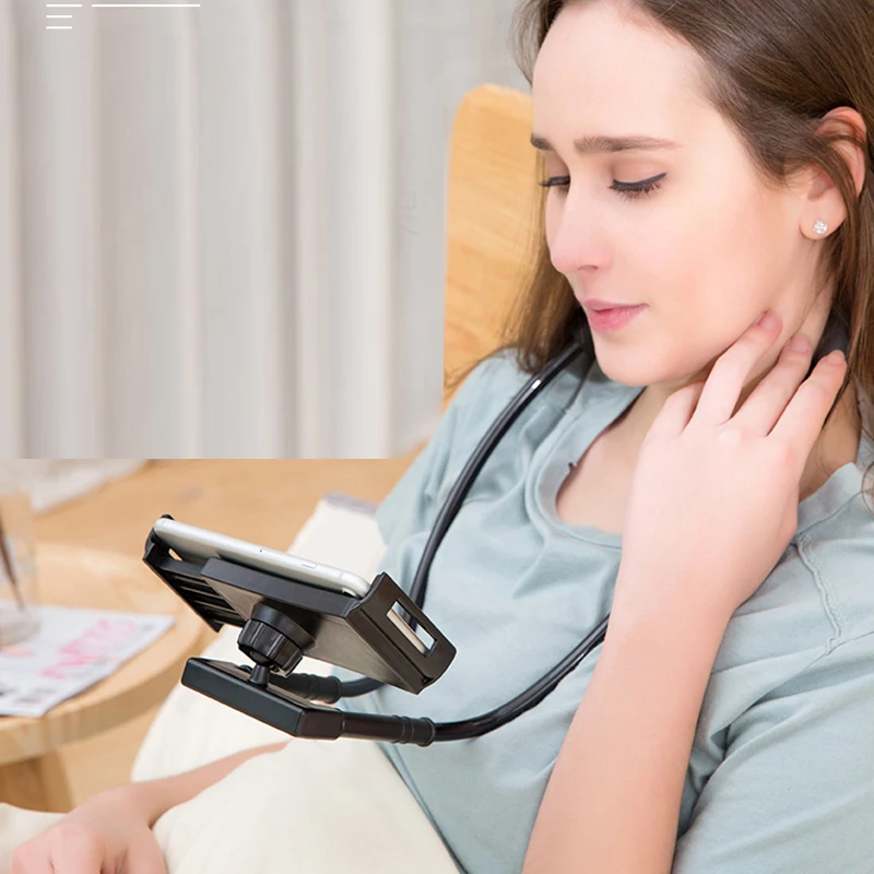 

Universal Neck-mounted Lazy Mobile Phone Holder Lazy Hanging Neck Phone Bracket Holder Suitable For 4-10 Inch Mobile Phones