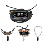 Браслет Кожаный Плетеный для Xiaomi Mi Band 6, сменный ремешок для браслета, веревочное ожерелье для Mi Band 5 4 3, ремешок, аксессуары