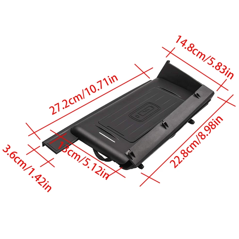 Автомобильный подлокотник коробка Беспроводное зарядное устройство Быстрая