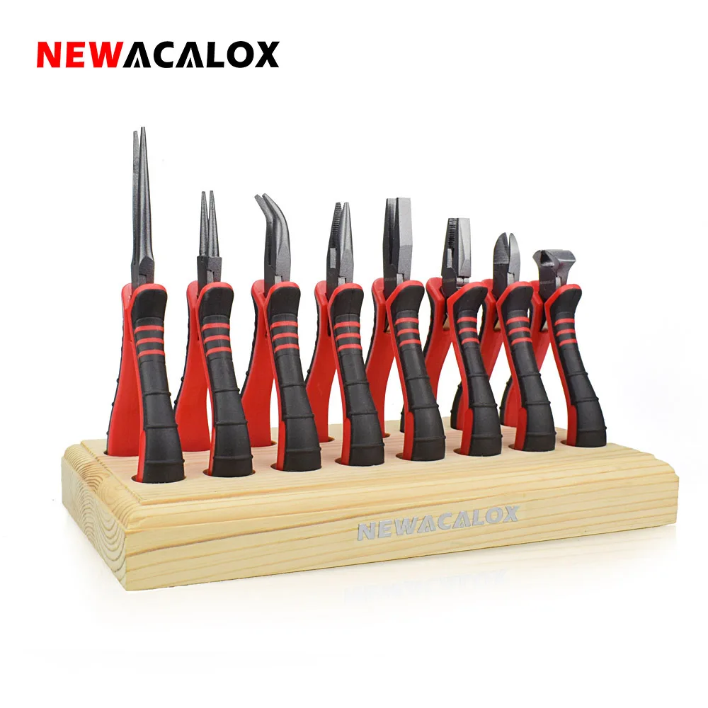 

NEWACALOX 8 шт. 4,5 "плоскогубцы; Набор инструментов DIY плоскогубцы для зачистки проводов диагональные плоскогубцы для изготовления ювелирных изд...