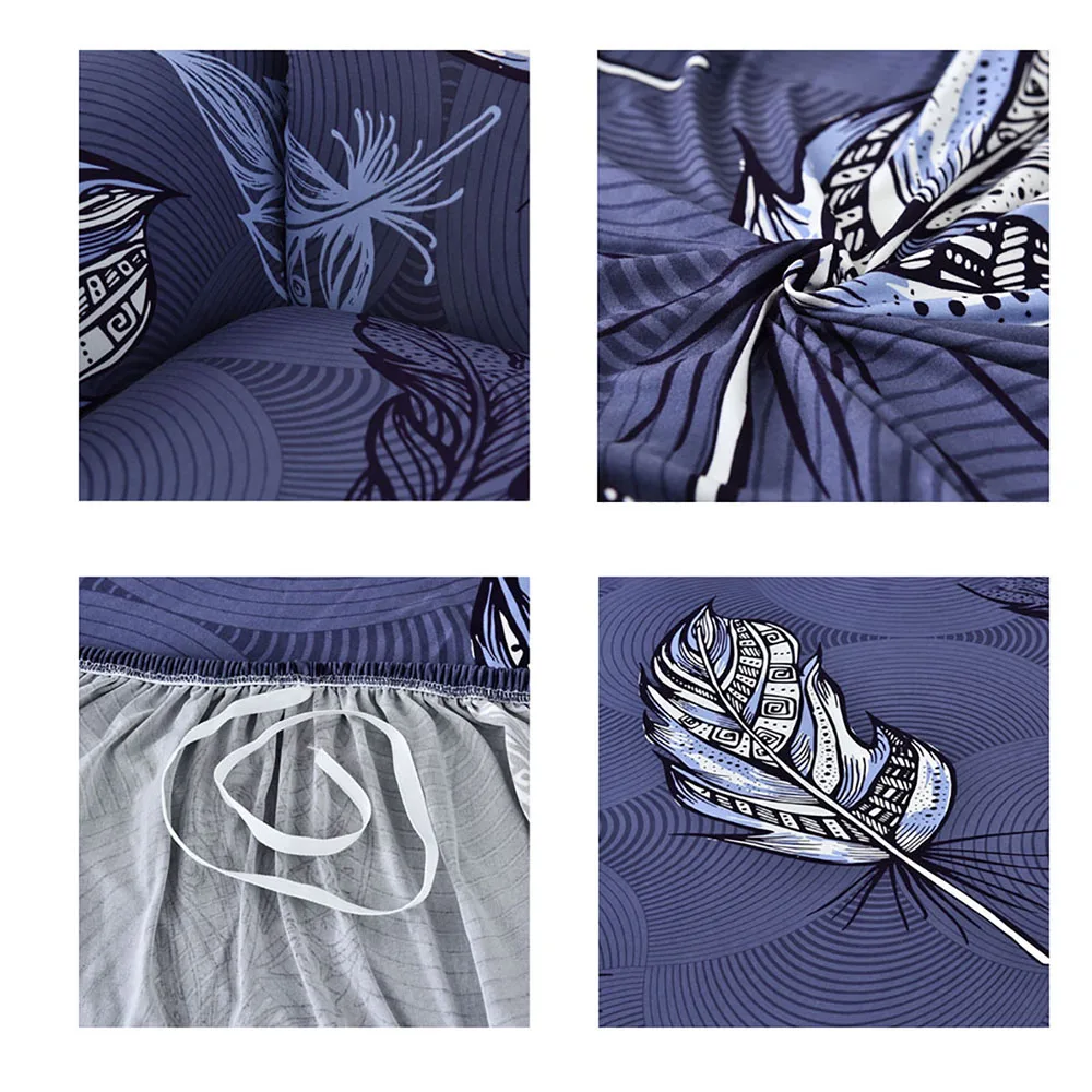 

L Shaped Couch Covers Elastic Comfortable Soft Non-Slip Sofa Cover Polyester Fabric Full Coverage Four Seasons Covers For Sofa