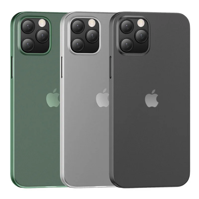 

Ultra thin Transparent Matte Phone Case For iPhone 12 Pro Max Soft Full Cover For iPhone 12 Mini luxury Coque Capa