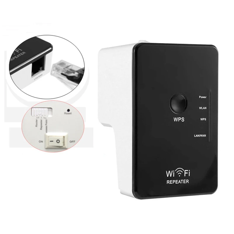 Сетевой Беспроводной ретранслятор 300 м усилитель сигнала Wi Fi сетевой кабель