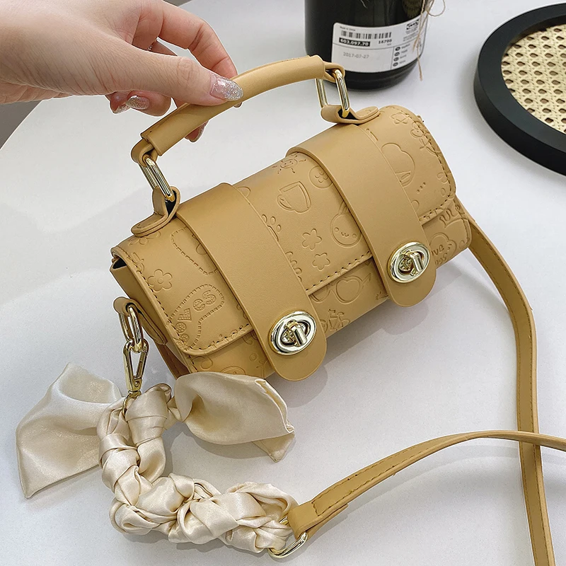 

Fashion Design Women Handbags PU Leather Mini Chain Shoulder Crossbody Pack Popular Simple Female Daily Bags And Purse Sac Femme
