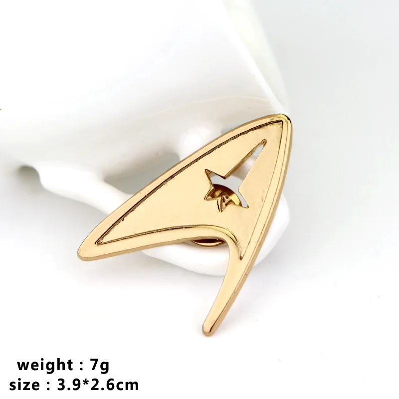 

Brooch Pin starfleet silver Color Fashion New Hot Movie Admiral Command lapel badge Jewelry For Men Women gift Dress adornment