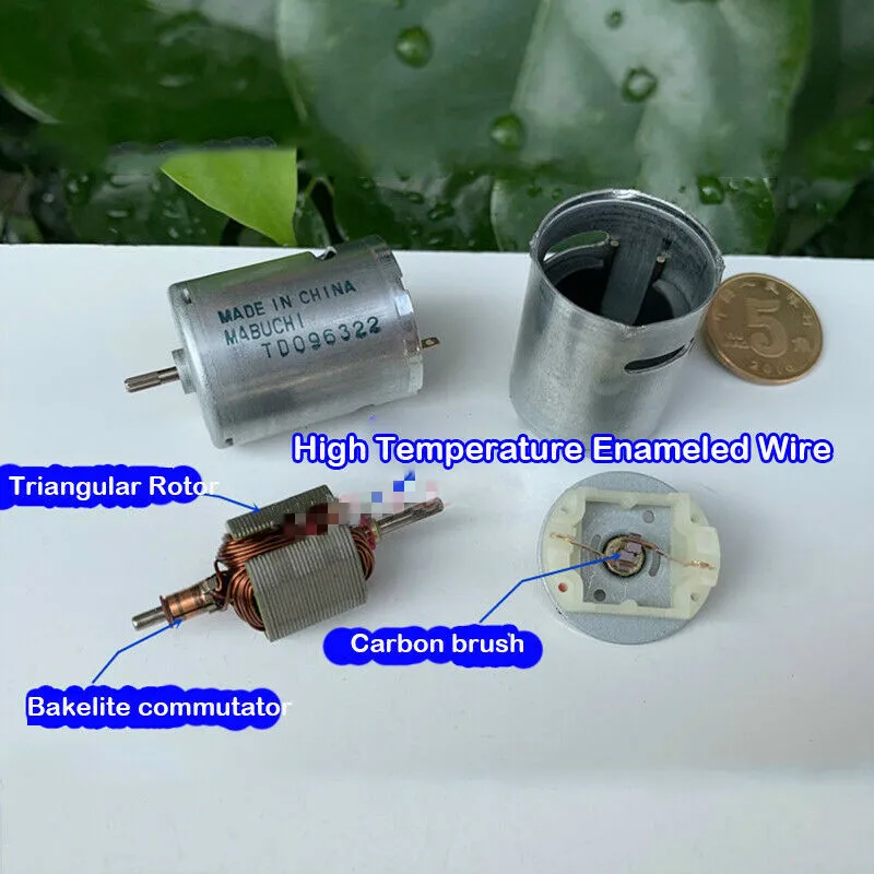 MABUCHI RK-370SD двигатель постоянного тока 3в-7.4в 6В рельефный вал 24 мм круглый