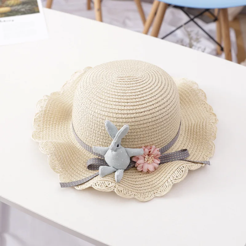 Шляпка от солнца в винтажном стиле для девочек Соломенная Панама с широкими