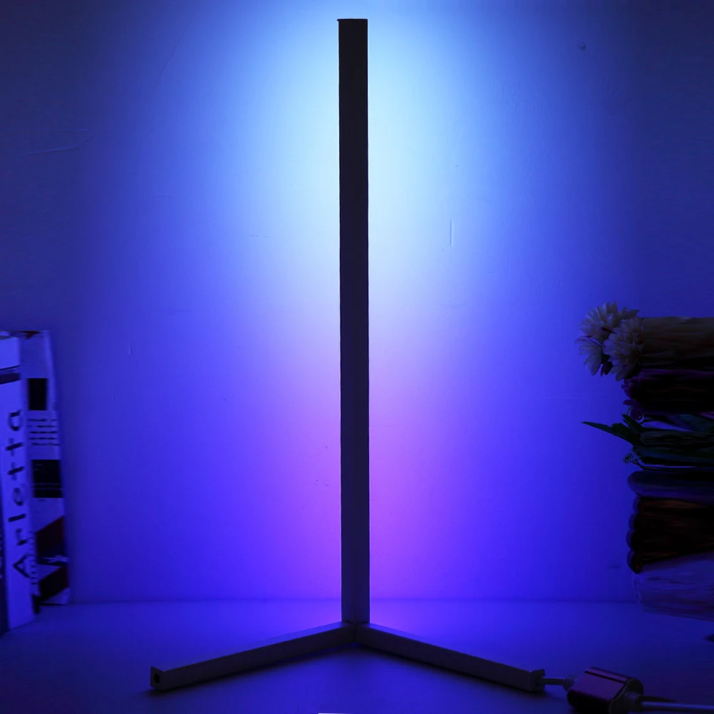 

52/104cm LED Floor Corner Standing Lamp RGB Light with Remote Control for Bedroom Living Room Club Home Atmosphere Night Light