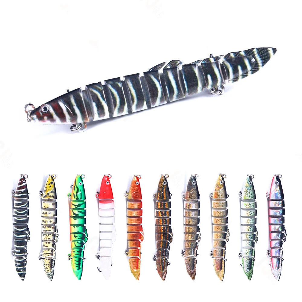 

Multi Jointed Lures Fish Plastic Hard Bait 10cm 10g Goods For Fishing Sea Fishing Swim bait Sinking Wobblers Artificial Tackle