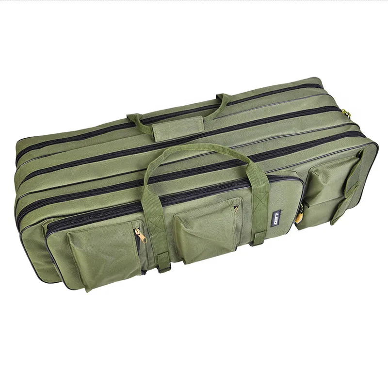 Three-layer Multi-function Foldable Fishing Pole Storage Bag Gear Organizer Backpack Accessories | Спорт и развлечения