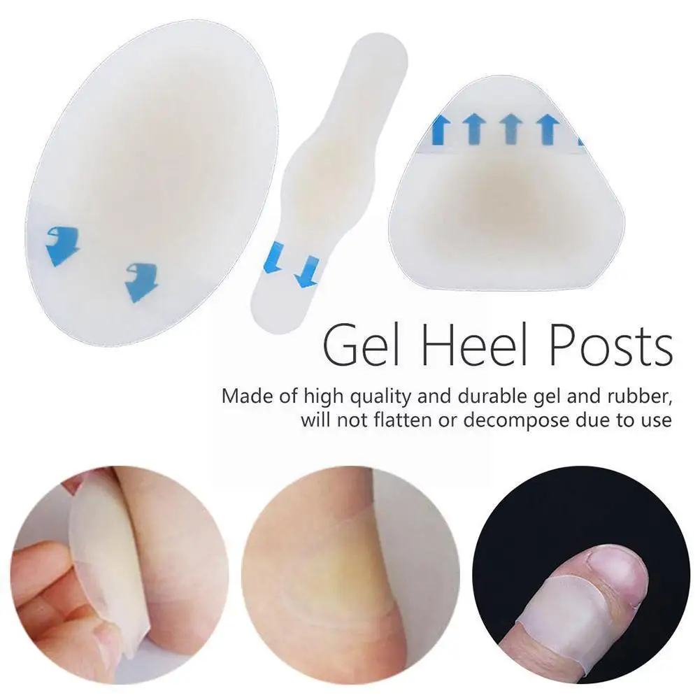 

2pcs Anti-wear Heel Gel Sticker Waterproof Foot Pads Patch Relief Calluses Corn Hydrogels Blisters Pressure Friction Insert T4T1