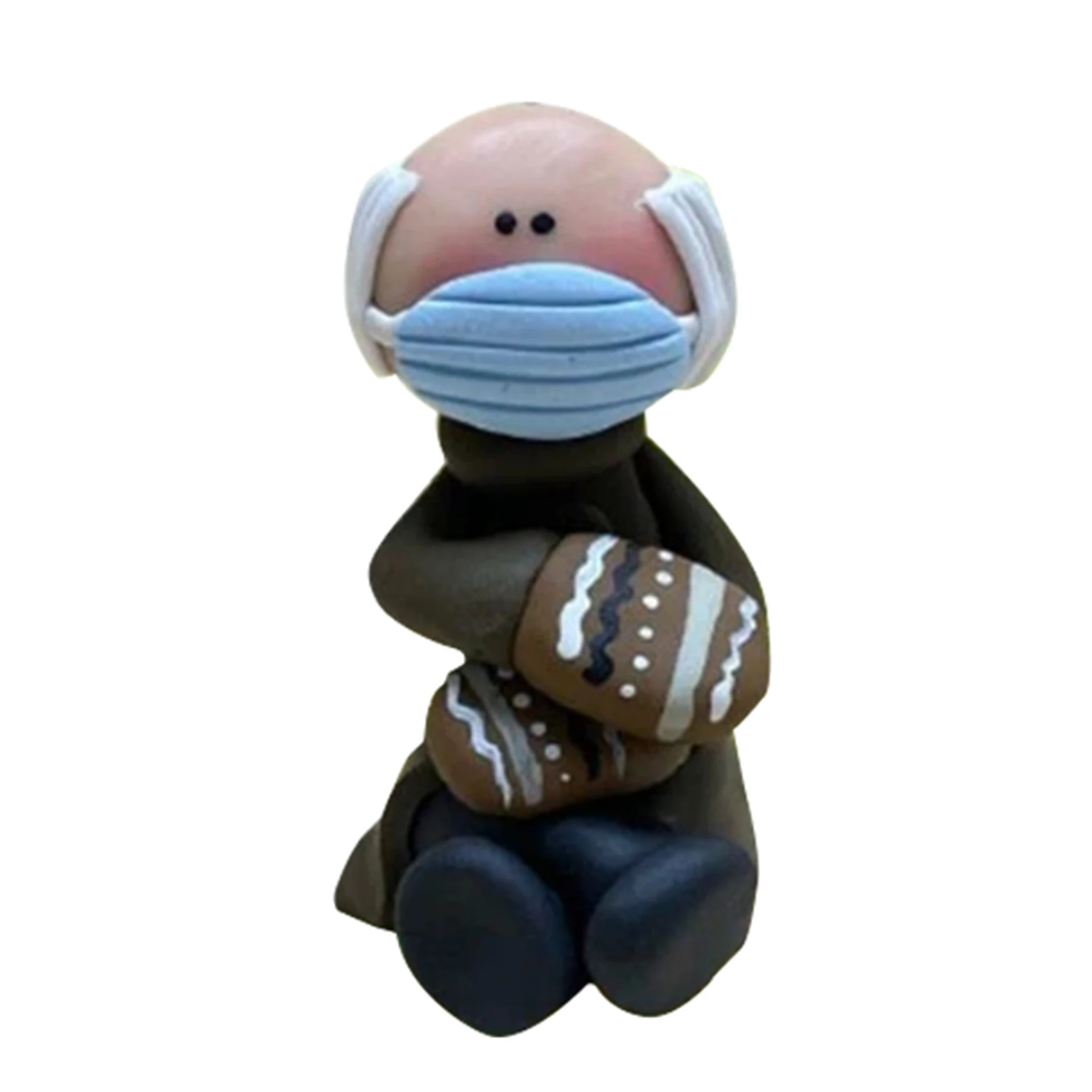 

Handmade Bernie Resin Ornament Cartoon Character Decoration Modern Simple Home Car Crafts Pendant _WK