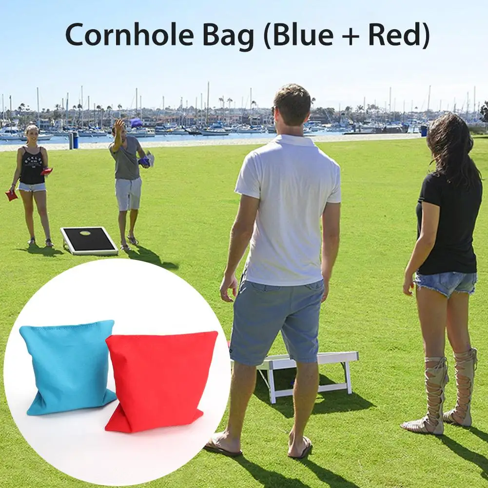 

8PCS 10x10cm Cornhole Bean Bags Set Corn Filled Cornhole Cloth Bags Training Equipment For Outdoors Corn Hole Throwing Game