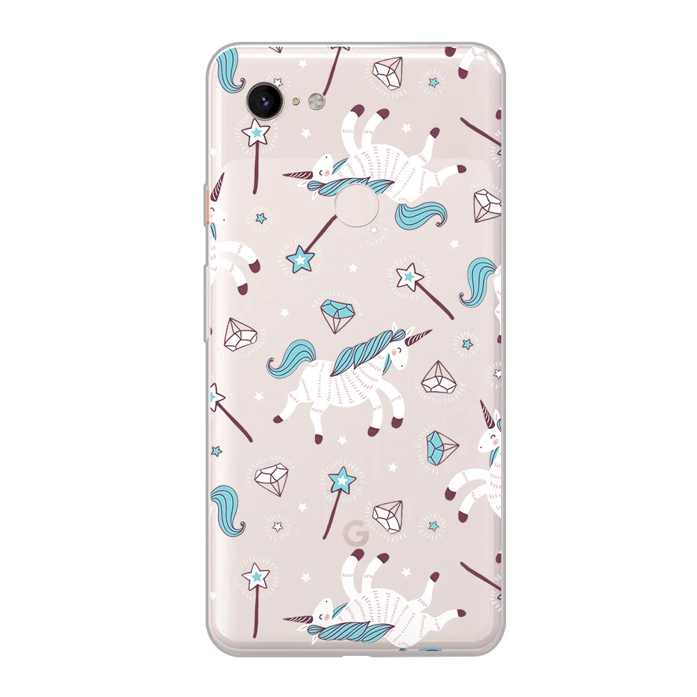 Ciciber мультфильм телефон с единорогом Чехлы для Google Pixel 3 2 XL Мягкая силиконовая