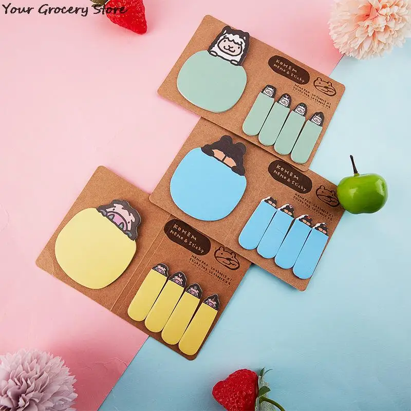 

Cute Kawaii Animals Sticky Notes Post Notepad Memo Pad Office School Supply Stationery Notebook Sticker Decoration Adhesive