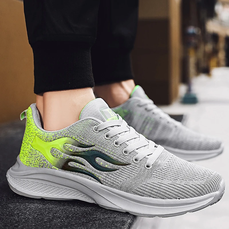 

Lightweight Trend Men's Casual Shoes Breathable Mesh Leisure Men's Sneaker Outdoor Jogging Lace-up Men Designer Shoes Spring