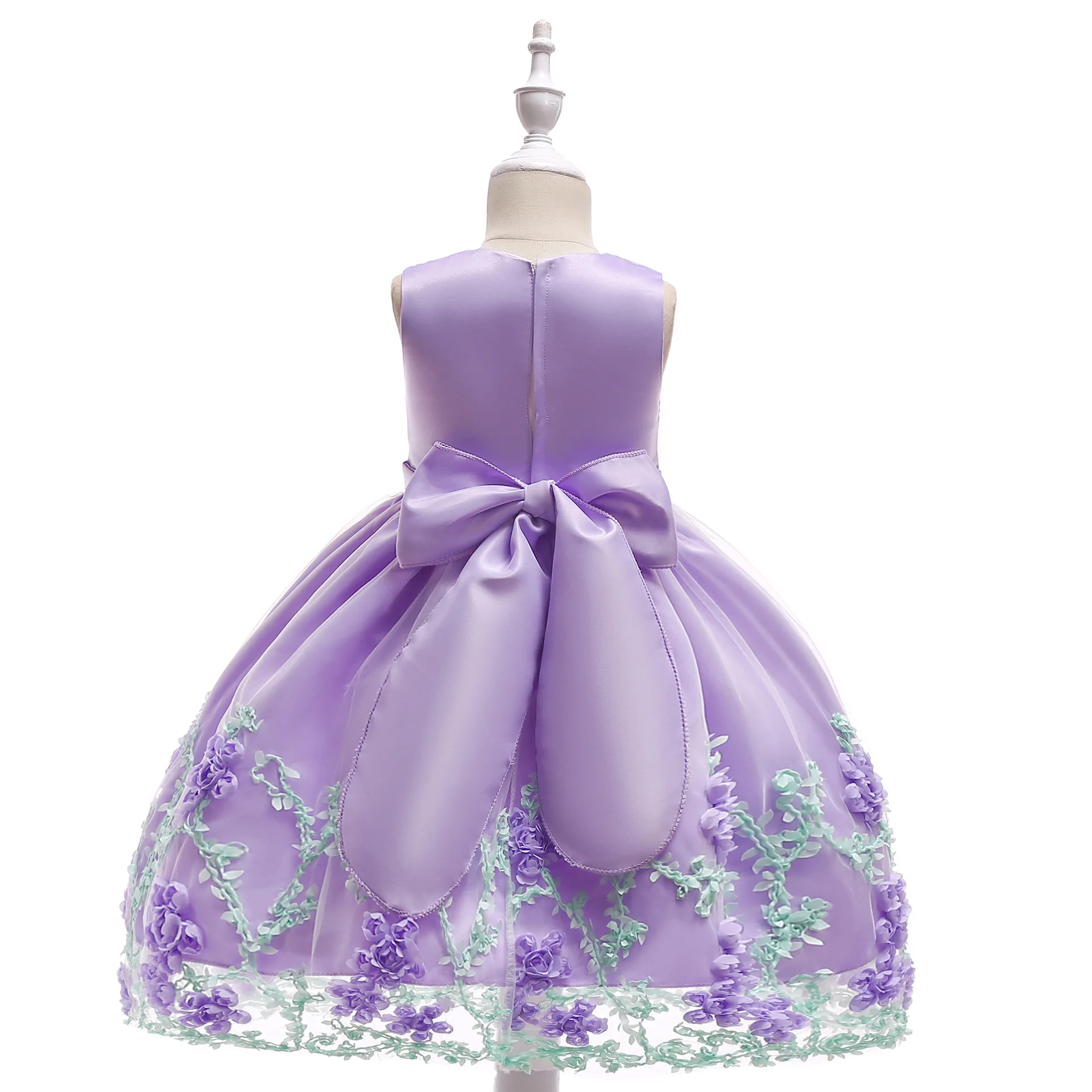 

High Quality Princess Flower Girl Dress Summer Tutu Wedding Birthday Party Kids Dresses Children's Costume Teenager Prom Designs