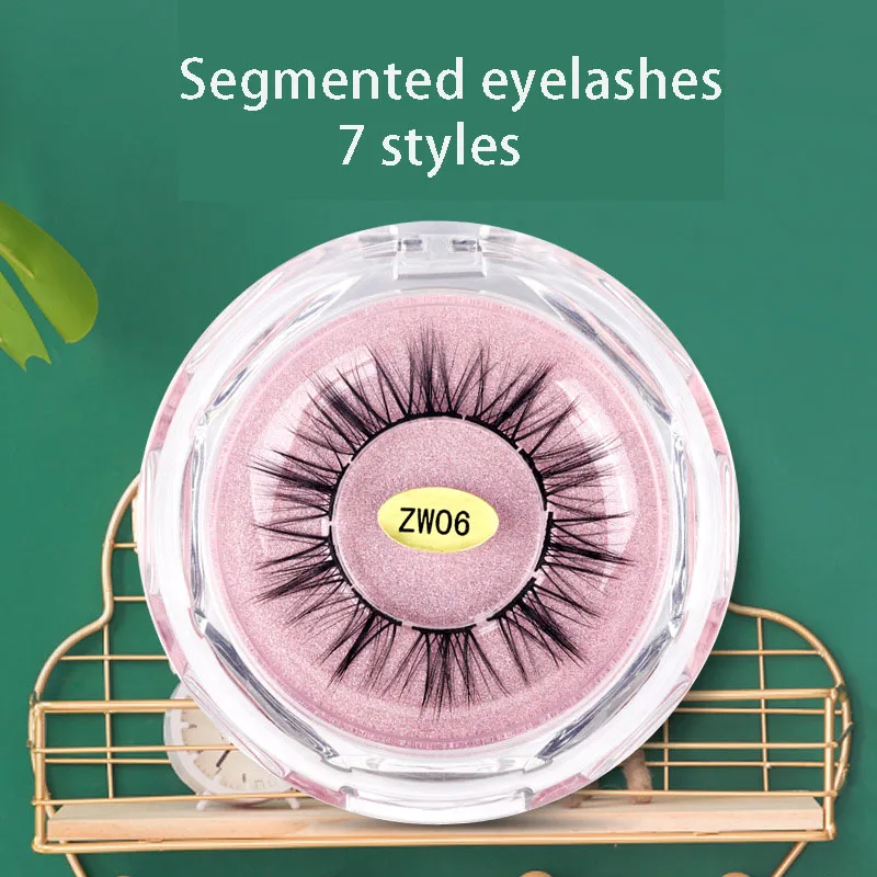 

Segmented DIY False Eyelashes Grafting Natural Soft Imitation Mink Hair Material Professional Makeup Planting False Eyelashes