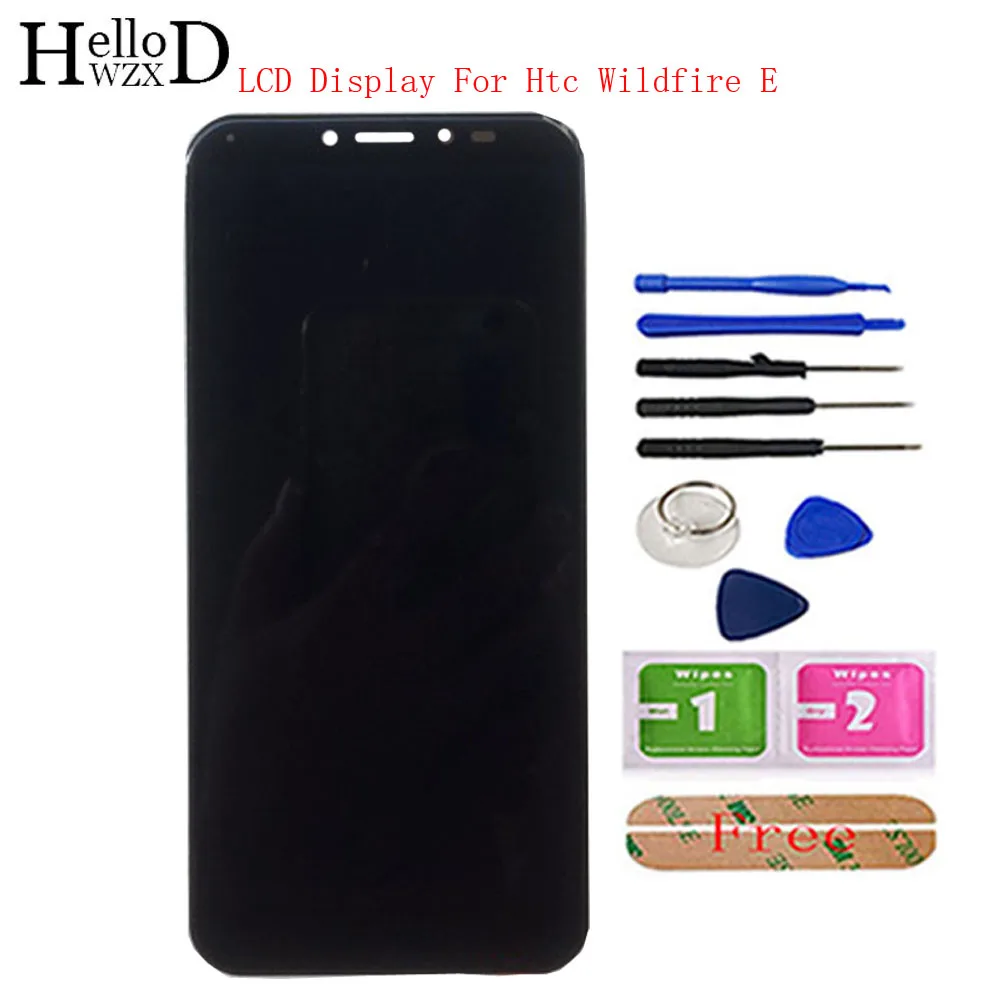 

5.45'' Mobile LCD Display For HTC Wildfire E LCD Display With Frame Touch Screen Digitizer Panel Sensor LCDs Front Glass Tools