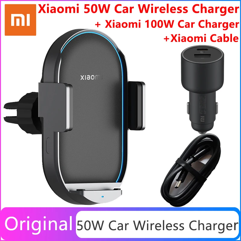 Автомобильное беспроводное зарядное устройство Xiaomi Pro 50 Вт максимальная