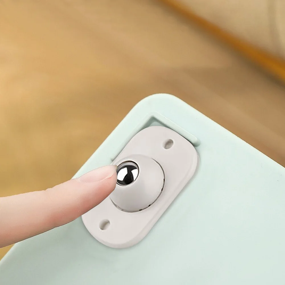 

4pcs Self-Adhesive Universal Pulley Rotating Wheels Mini Swivel Casters Wheel for Furniture Storage Box Roller Cabinet Trash