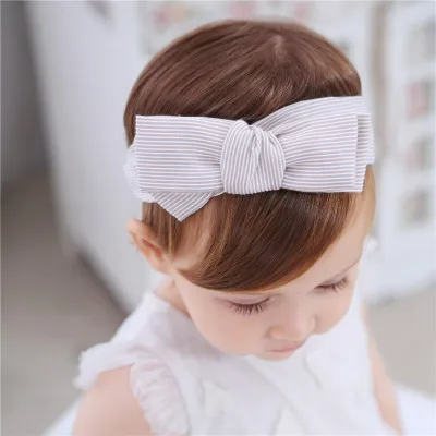 

Baby girls Cotton Fabric Bow Headbands Striped Bowknot Headband Knot Cross Hairband for Newborn Infant Toddler Headwrap Turban