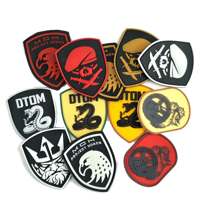 ПВХ Липучка воинский ЗНАЧОК открытый рюкзак декоративные наклейки тиран Honor орел